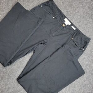 Michael Kors Chino Pants Womens 12 Black Gramercy Fit Flare Y2K Boho Weekend